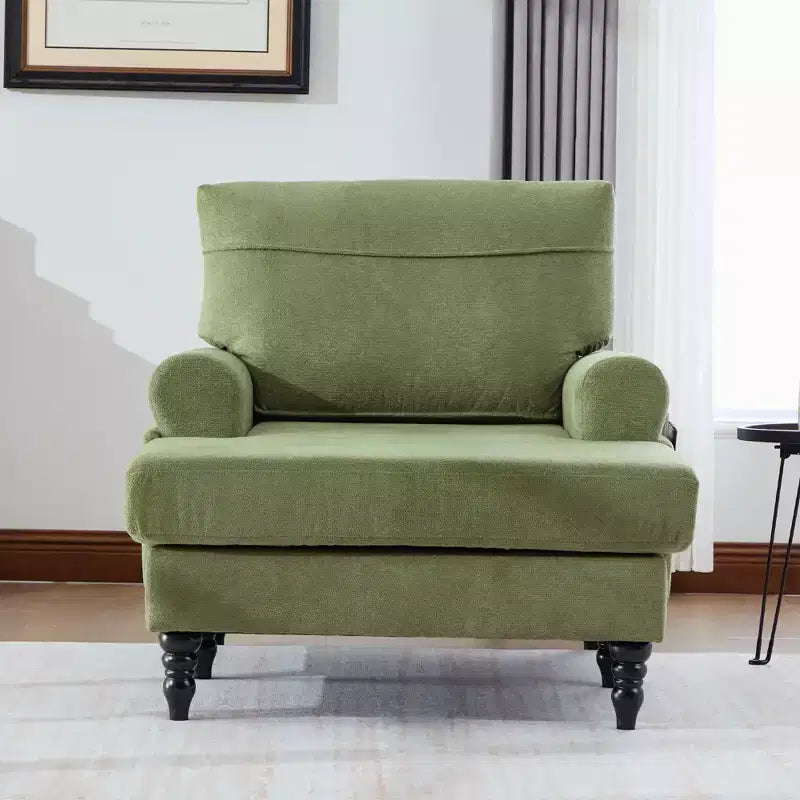GDFStudio Willa Modern Chenille Upholstered Chaise Lounge