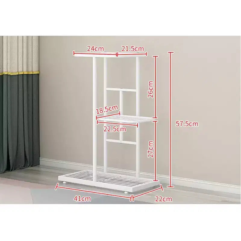 3-Tier 4-Pot Metal Plant Stand: Heavy-Duty, Rust-Resistant & Multifunctional Storage Rack (Versatile for Courtyards/Gardens/Outdoor Use)