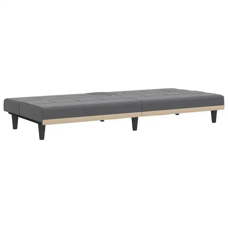 vidaXL Sofa Bed Convertible Sofa Bed with Cup Holders for Living Room Fabric